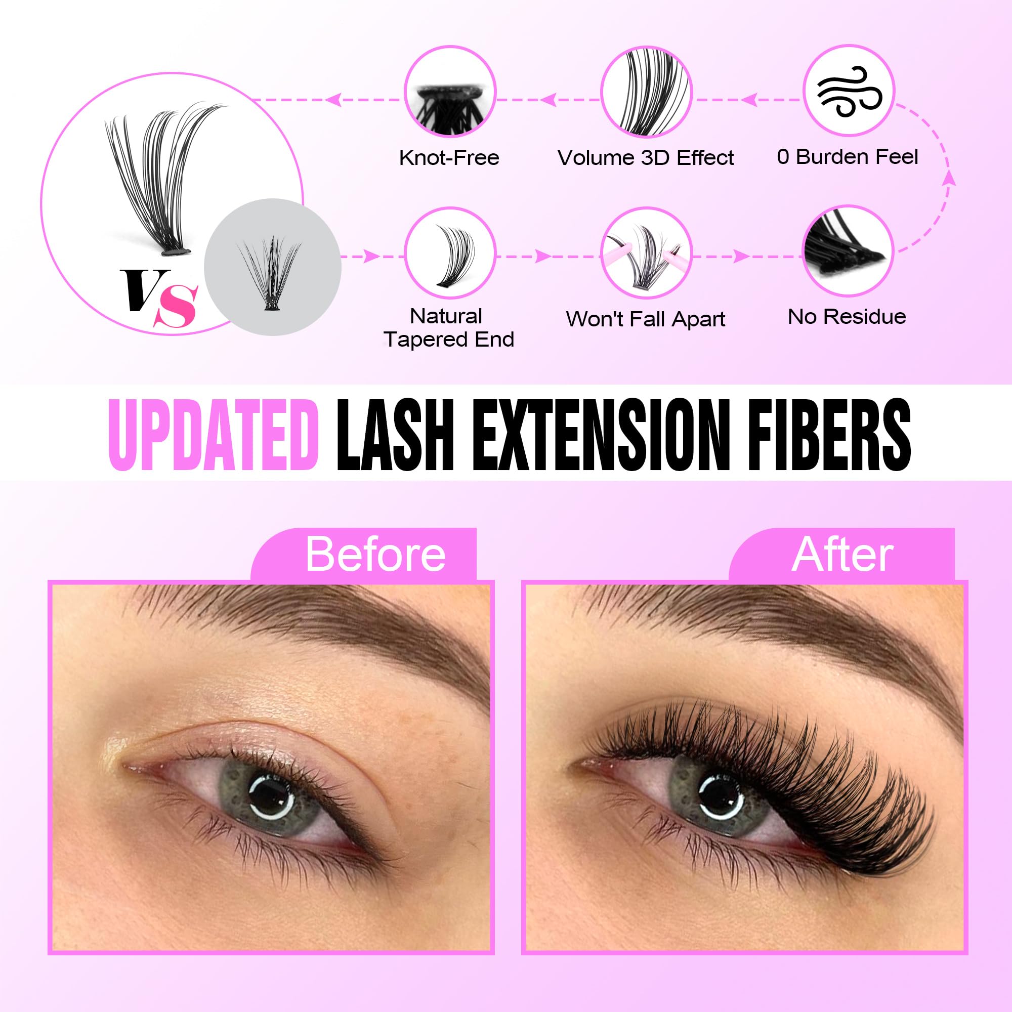 Pawotence cluster lengths 8-15mm for versatile styling options