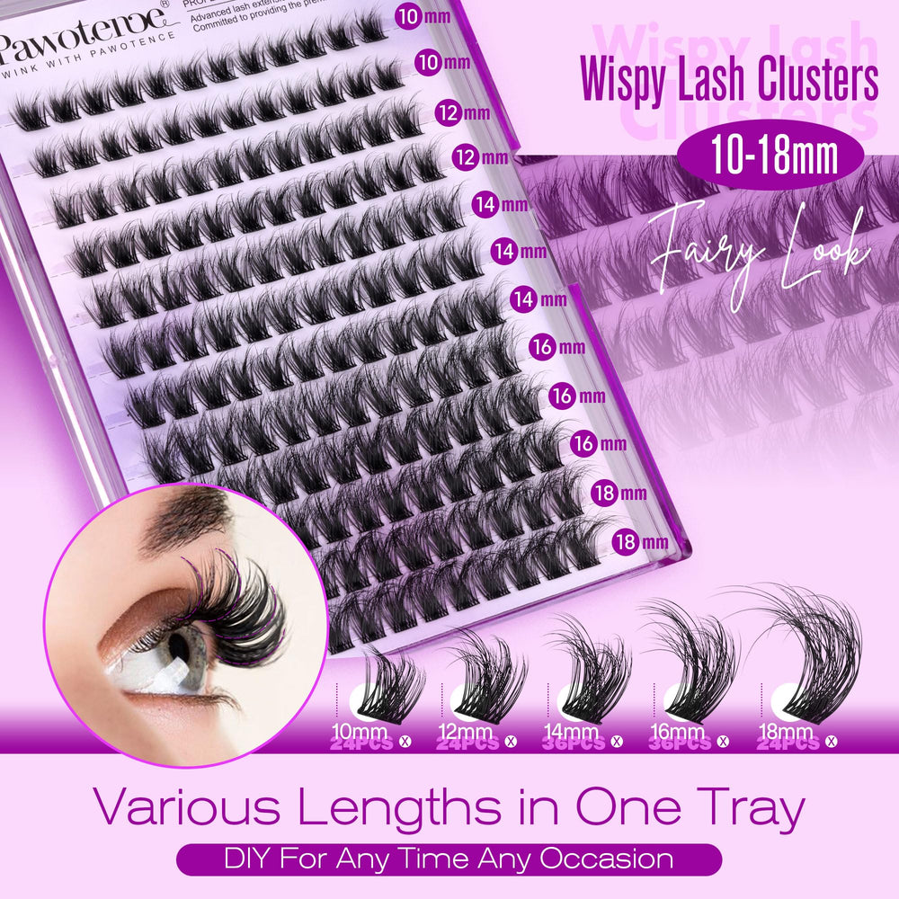 Pawotence DIY faux mink 144pcs offers versatile styling options.