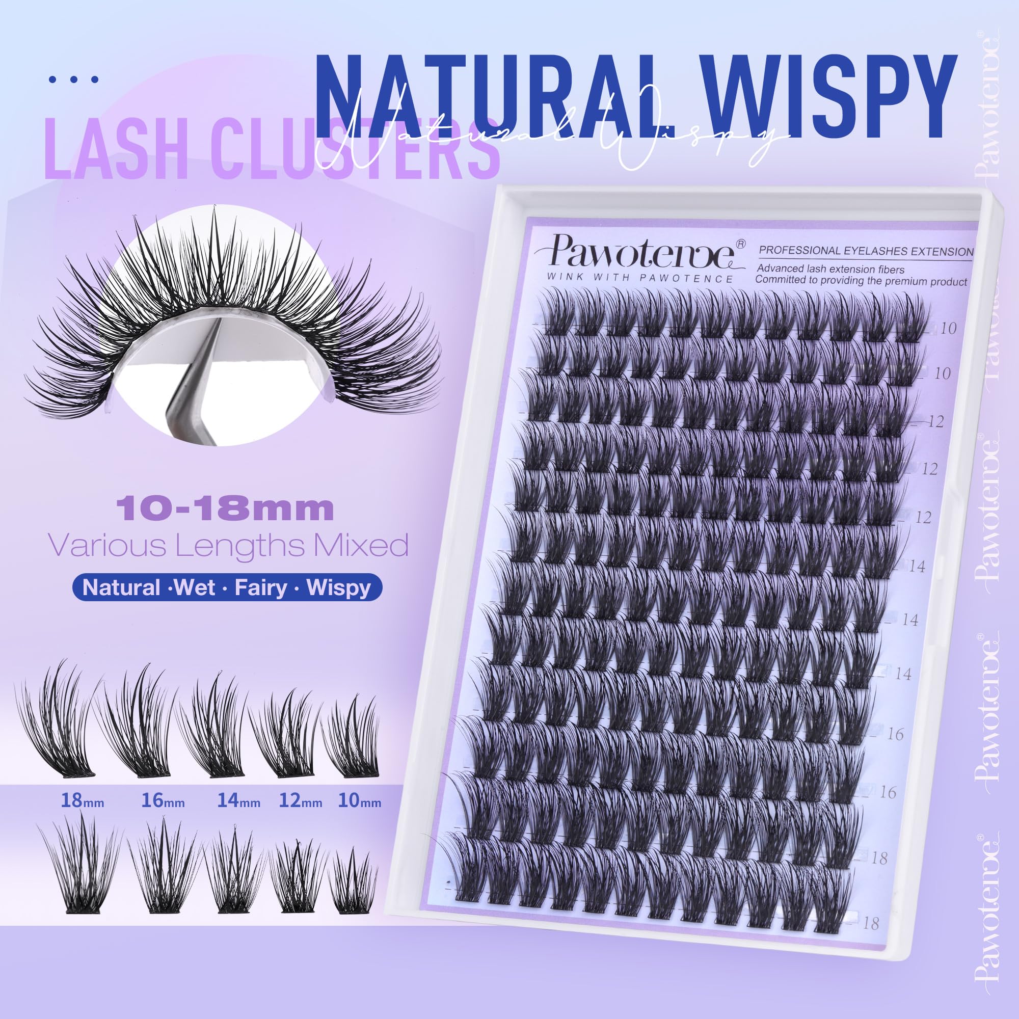 Pawotence DIY lash extension 144pcs for at-home glam