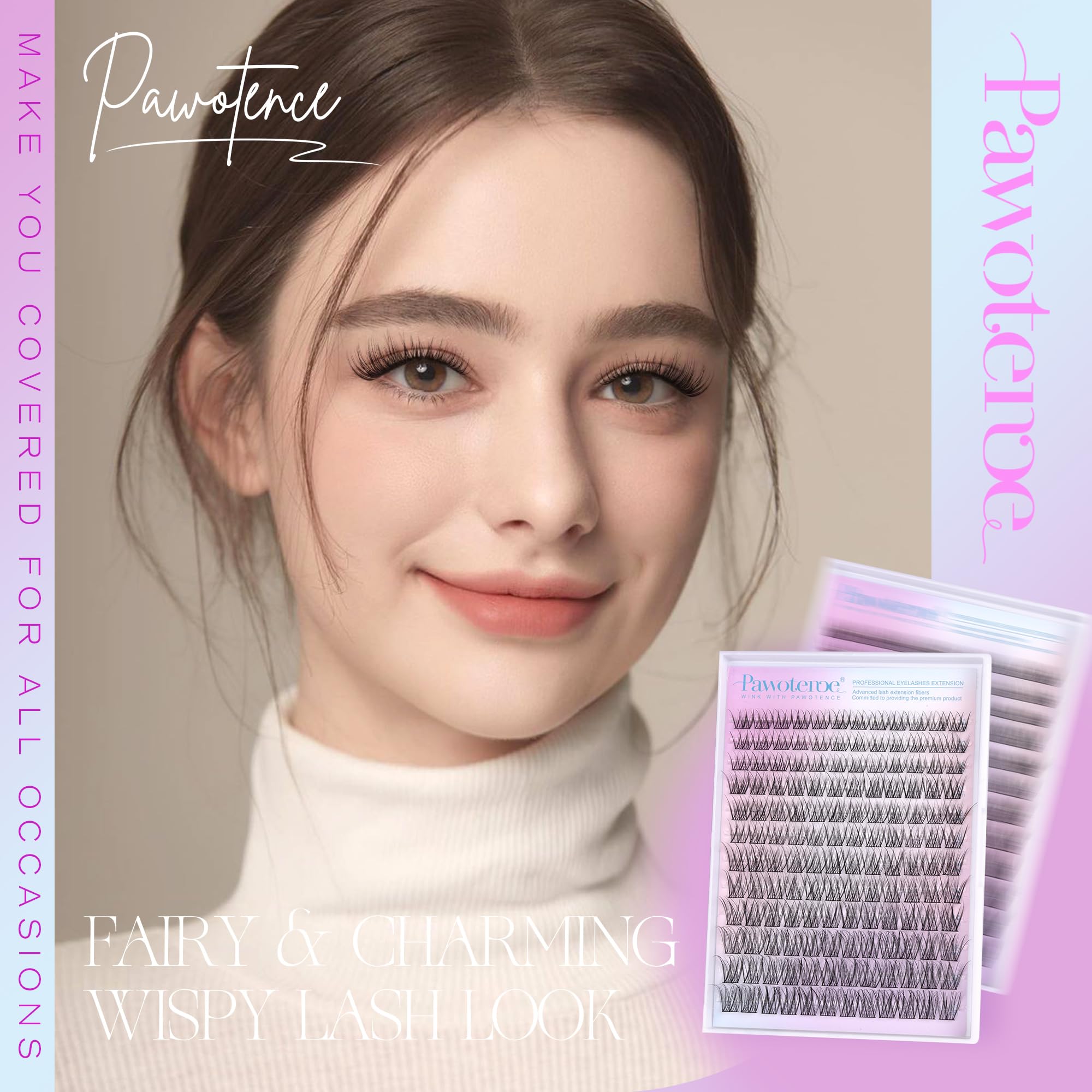 Pawotence fuller natural-look lashes enhance fullness without heaviness.