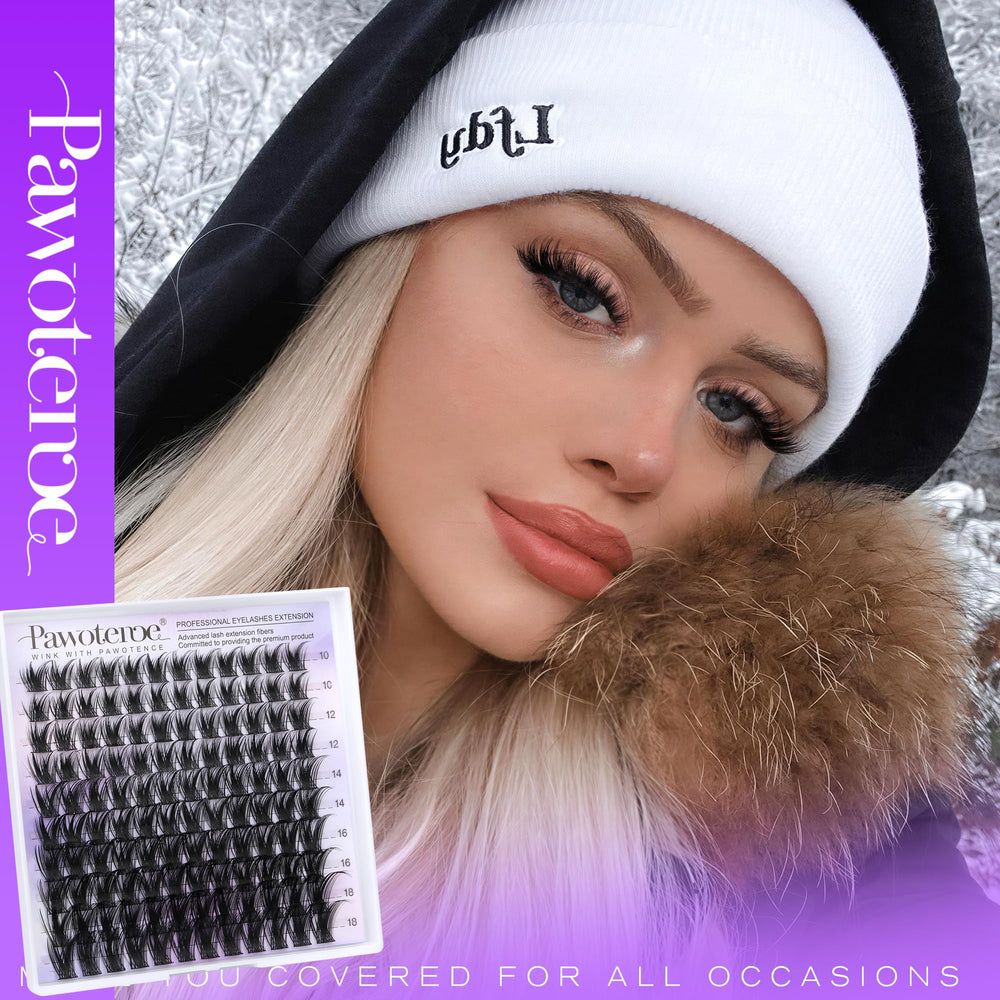 Pawotence Kira lash clusters professional grade lashes for chic results