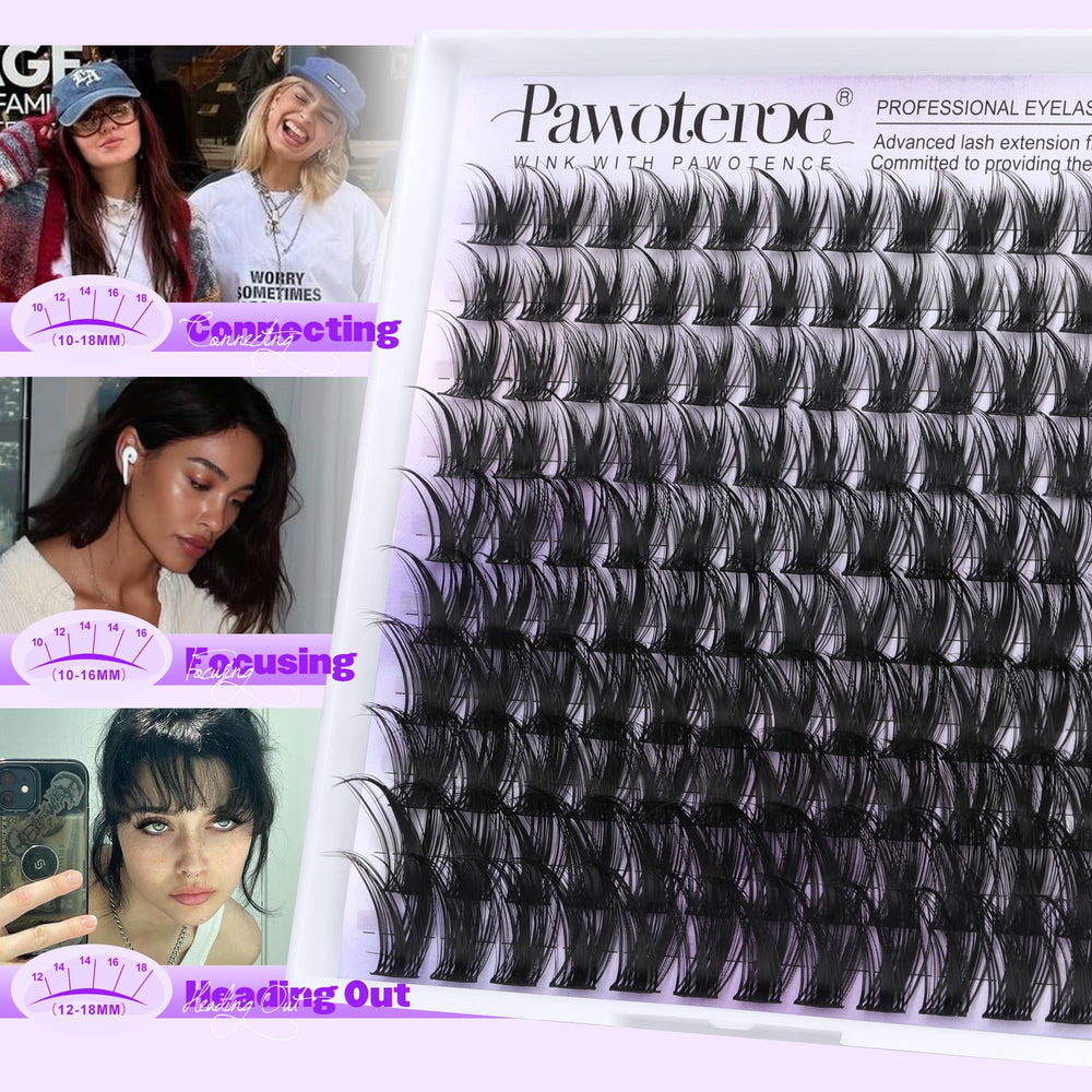 Pawotence Kira lash clusters natural look suitable for daily wear