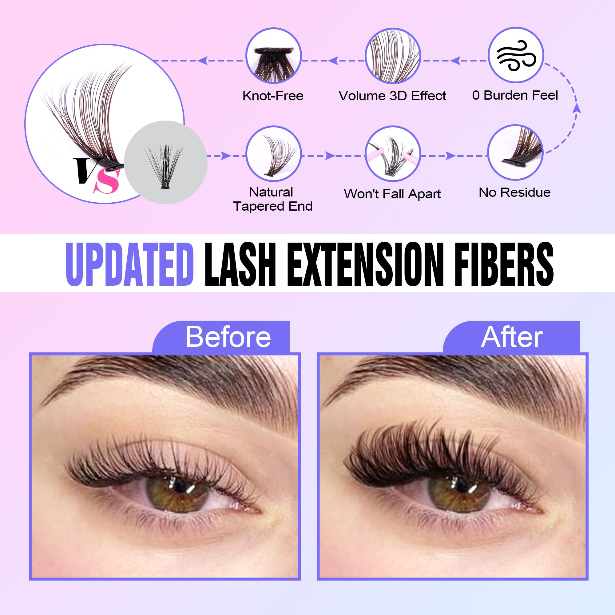 Pawotence lash applicator tweezers for precise cluster placement.