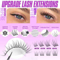 Pawotence lash bond and seal for secure hold and durability.