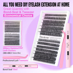 Pawotence lash bond and seal provide secure wear and finish