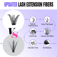 Pawotence Lash Bond and Seal brush for secure placement.