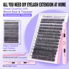 Pawotence lash bond and seal tube for secure adhesion and protection.