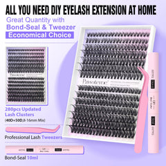 Pawotence lash bond and seal secures clusters for longer wear