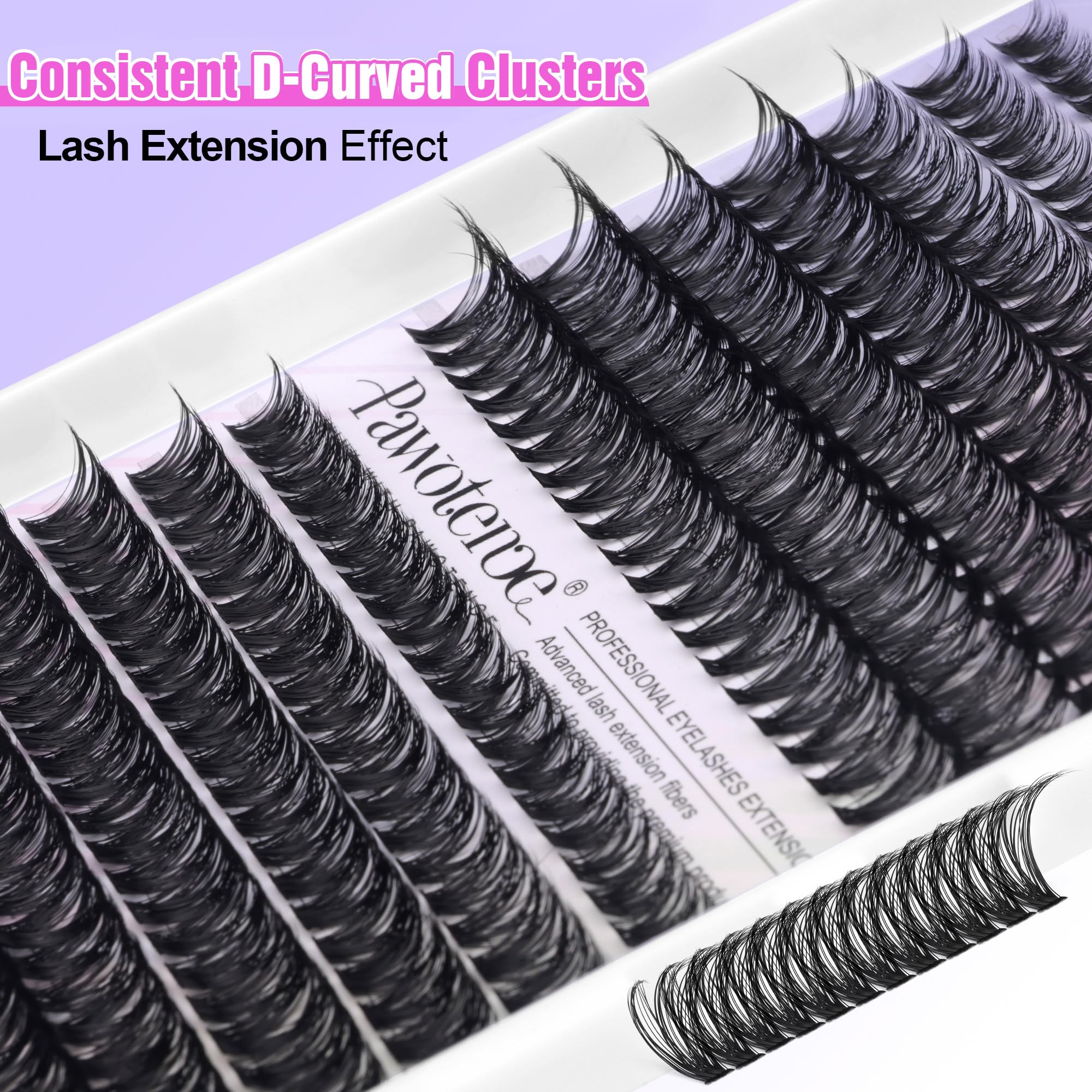 Pawotence Lash Clusters 40D/50D for different looks.