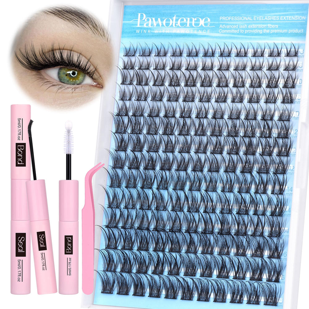 Pawotence lash clusters 8-16mm for natural at-home volume.