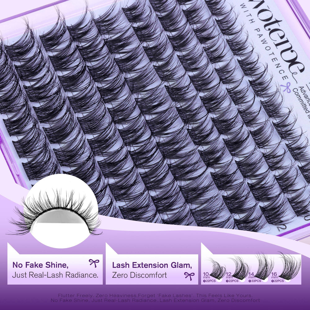 Pawotence no-plastic feel offers a feather-light extension with a natural vibe.