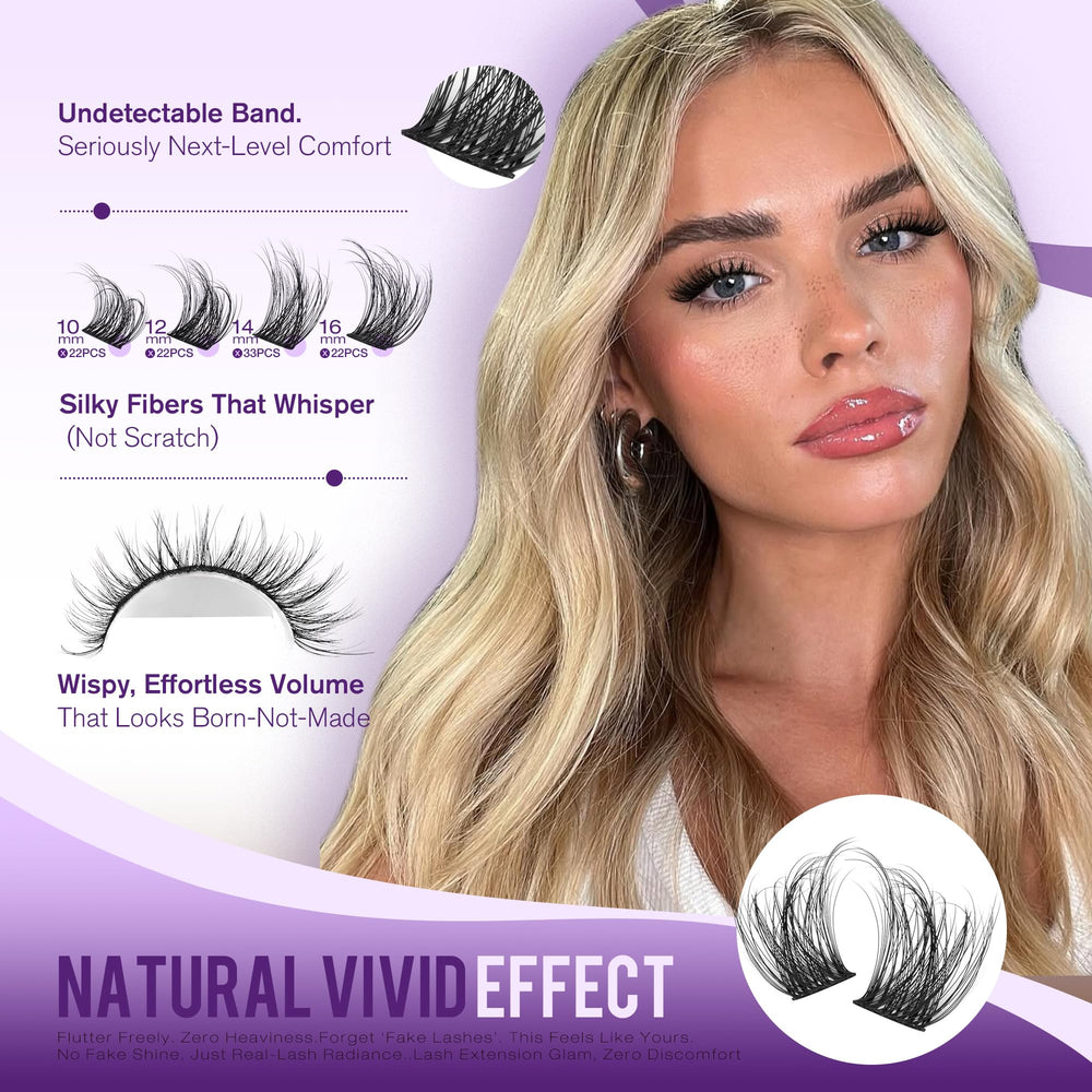 Pawotence silky touch fibers move naturally for a lightweight, flexible lash look.