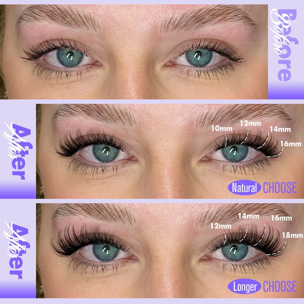 Pawotence Lash Clusters Wispy Kira 13-15mm provides dramatic yet seamless length.