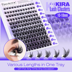Pawotence Lash Clusters Wispy Kira soft-band design ensures comfortable all-day wear.