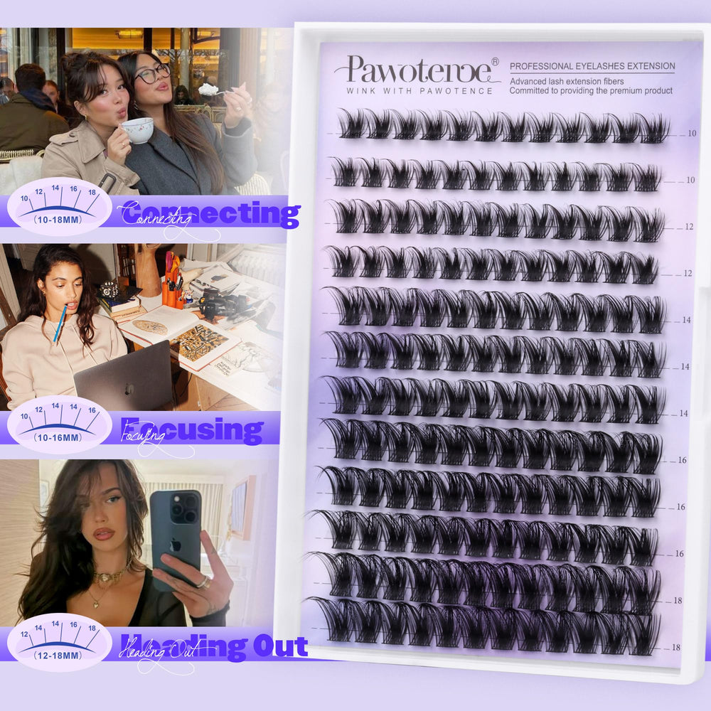 Pawotence Wispy Kira lash clusters suit everyday workday looks.