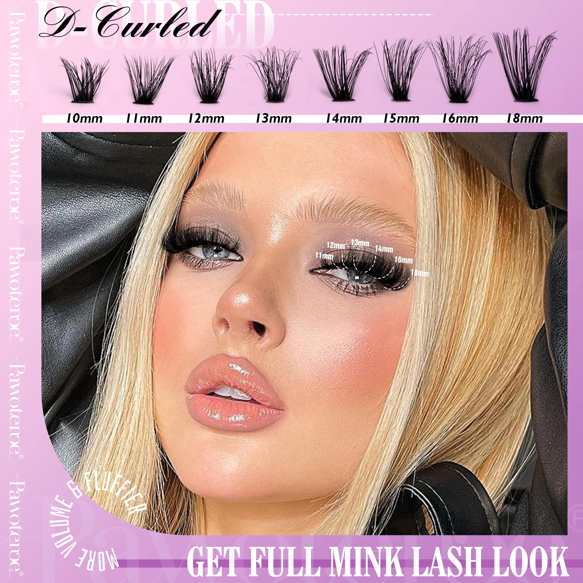 Pawotence length variety 9-16mm to customize your look.