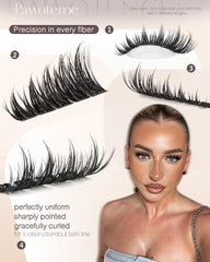 Pawotence Manga Lash Clusters five lengths for customizable volume