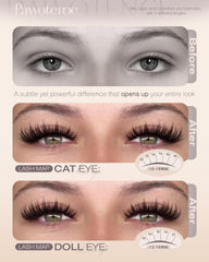 Pawotence Manga Lash Clusters wet-look finish adds glossy density