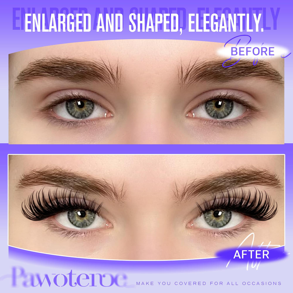 Pawotence Misha Lashes Clusters natural-look effect for day-to-night wear.