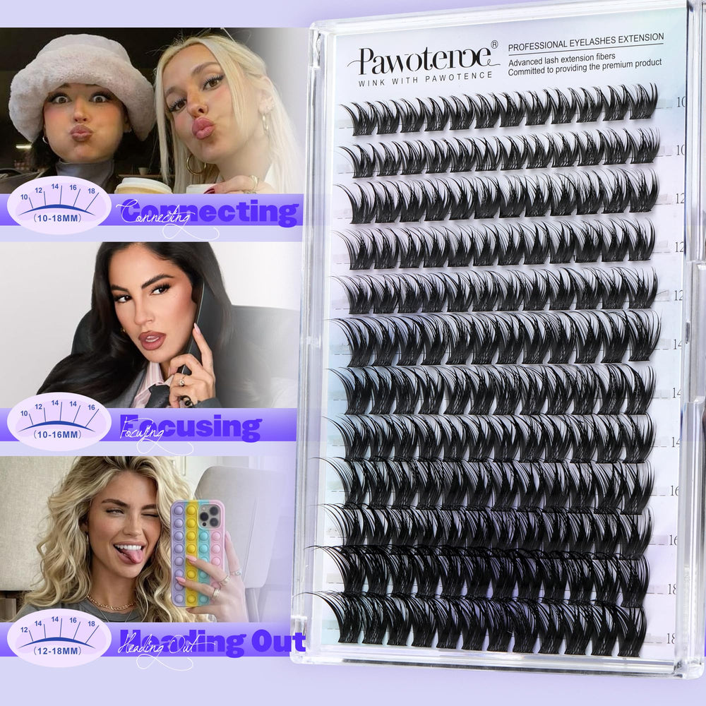 Pawotence Misha Lashes Clusters for occasions, quick glam on busy days.