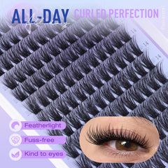 Pawotence natural blend cluster lashes blend seamlessly with real lashes