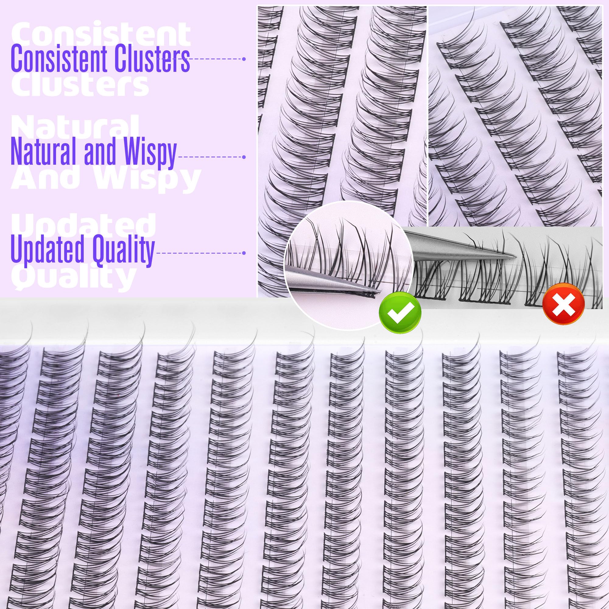 Pawotence professional-grade lash clusters for chic, premium lashes