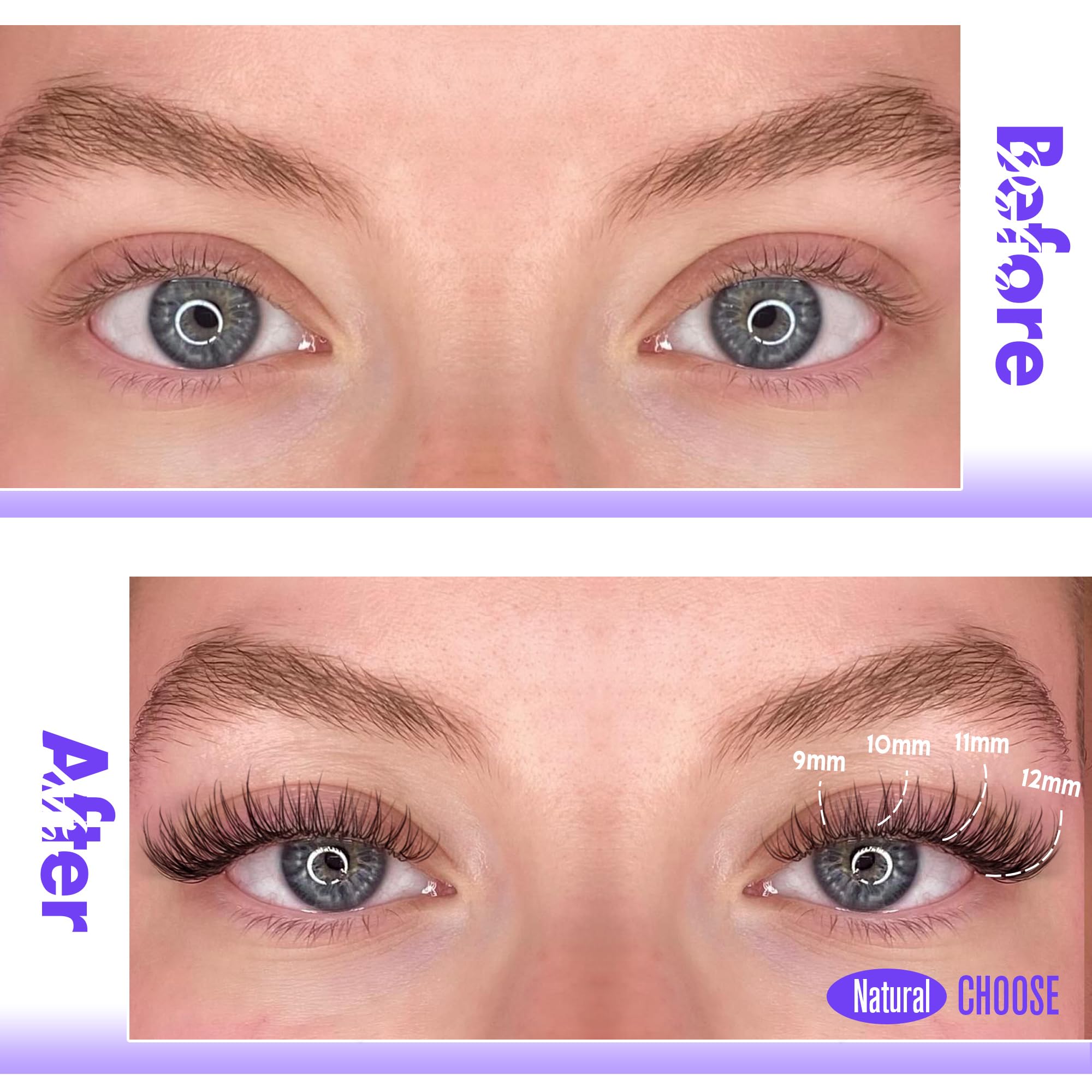 Pawotence soft band lash clusters designed for comfortable all-day wear