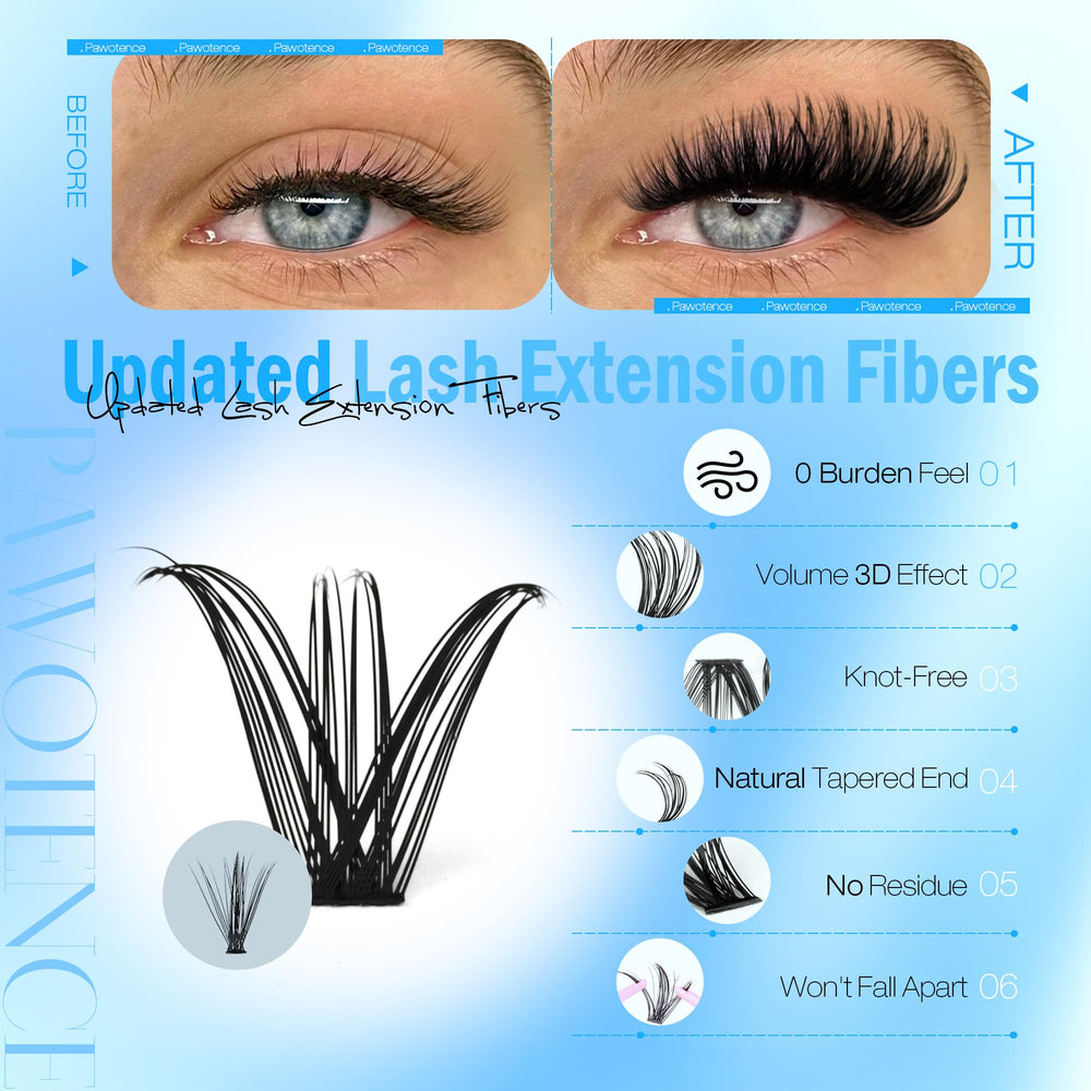 Pawotence updated cluster fibers feel soft, durable, and fuller.