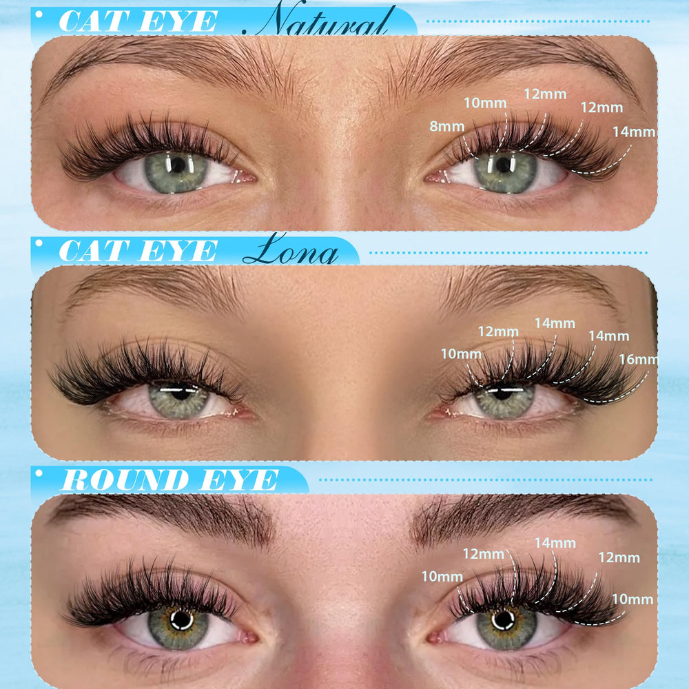 Pawotence Wispy Lash Clusters band close-up showing a soft knot-free band for comfort