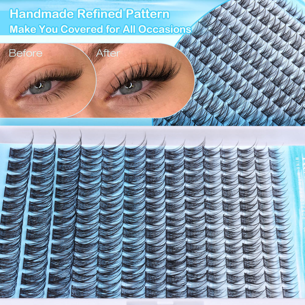 Pawotence Wispy Lash Clusters compact pack suitable for various looks