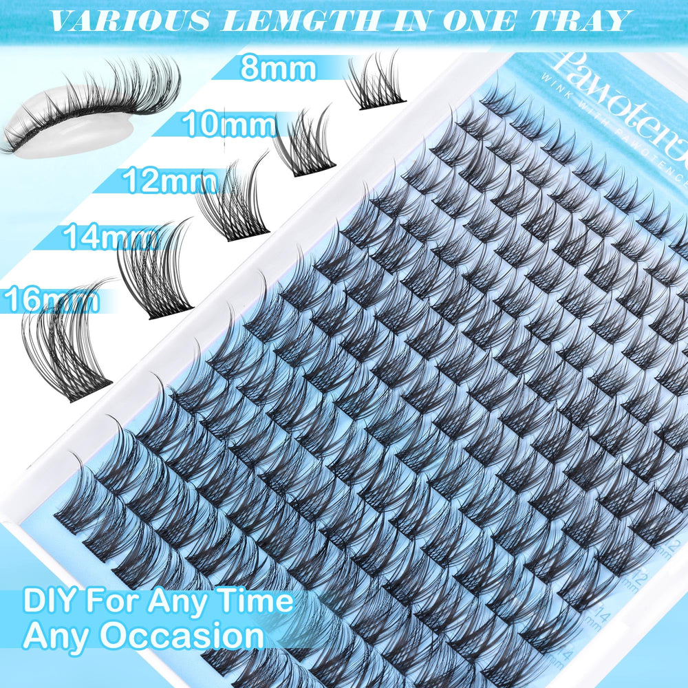 Pawotence Wispy Lash Clusters soft band providing comfortable wear on the lid