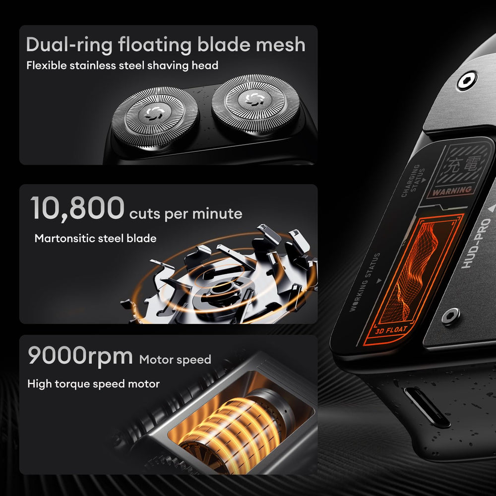 PAXA Mini Electric Shaver ergonomic design for secure grip and comfort