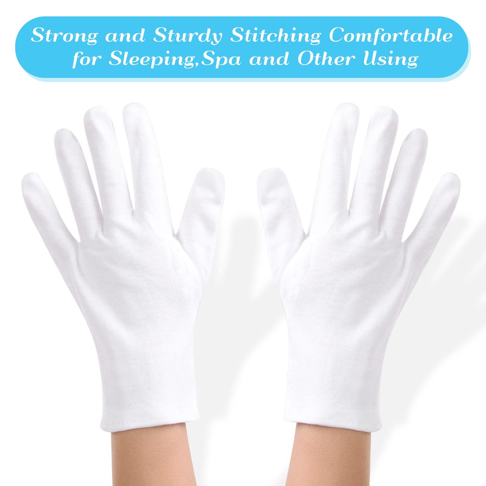 Paxcoo gloves with cotton lining ideal for jewelry inspection.