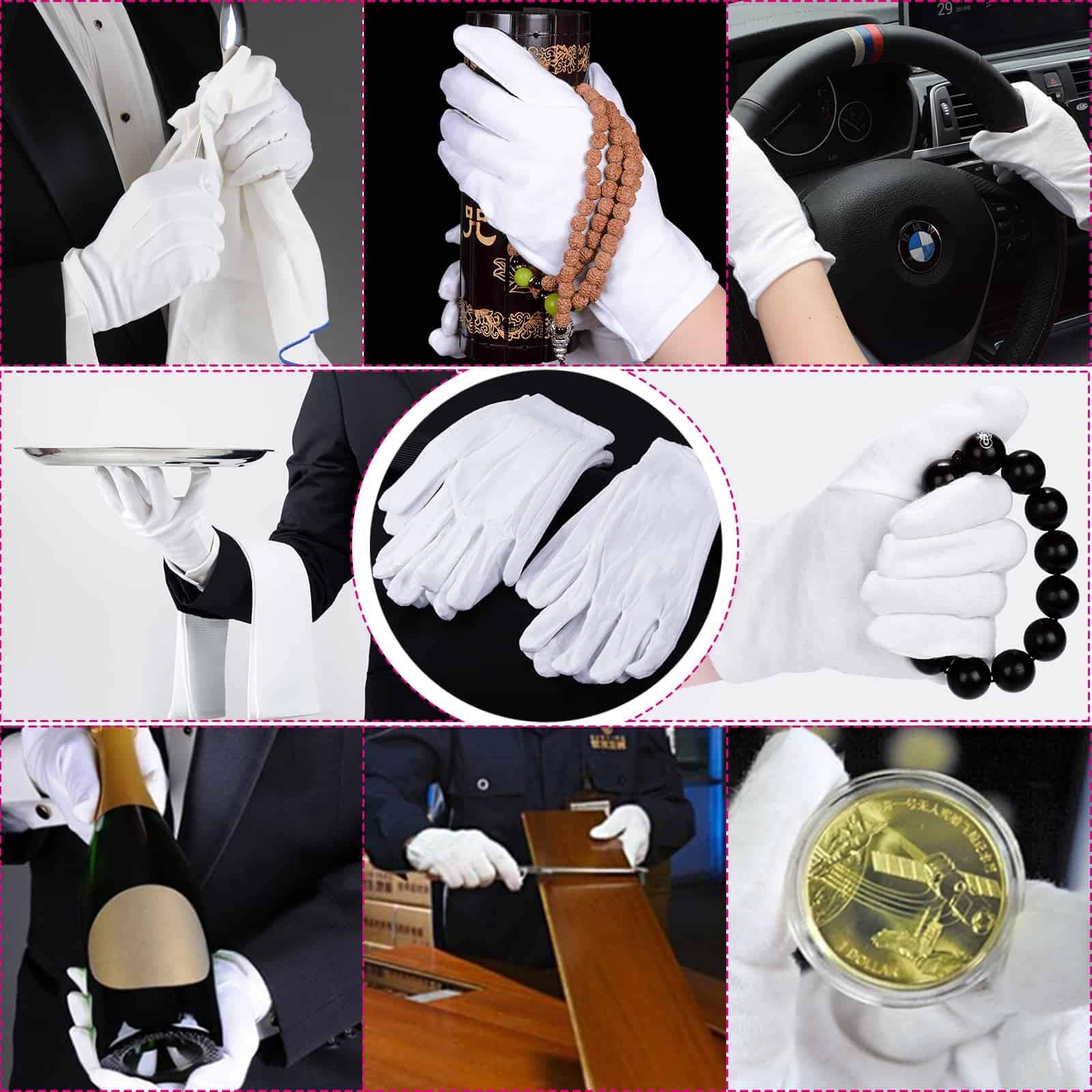 Guantes Paxcoo para arte y fotografía, protección de superficies delicadas.