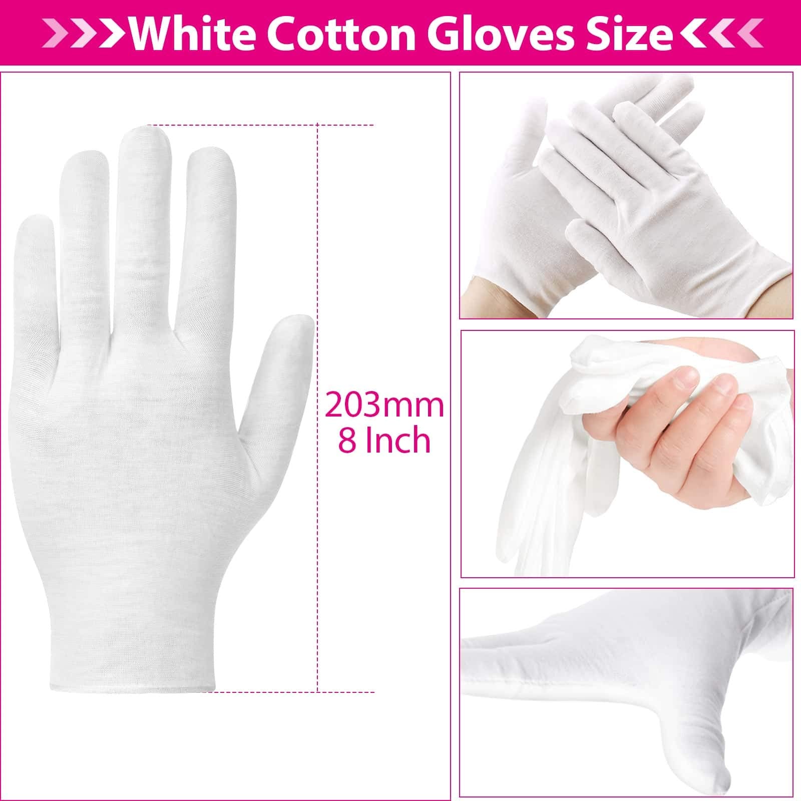 Guantes Paxcoo para cosmética y maquillaje, protección suave de la piel.