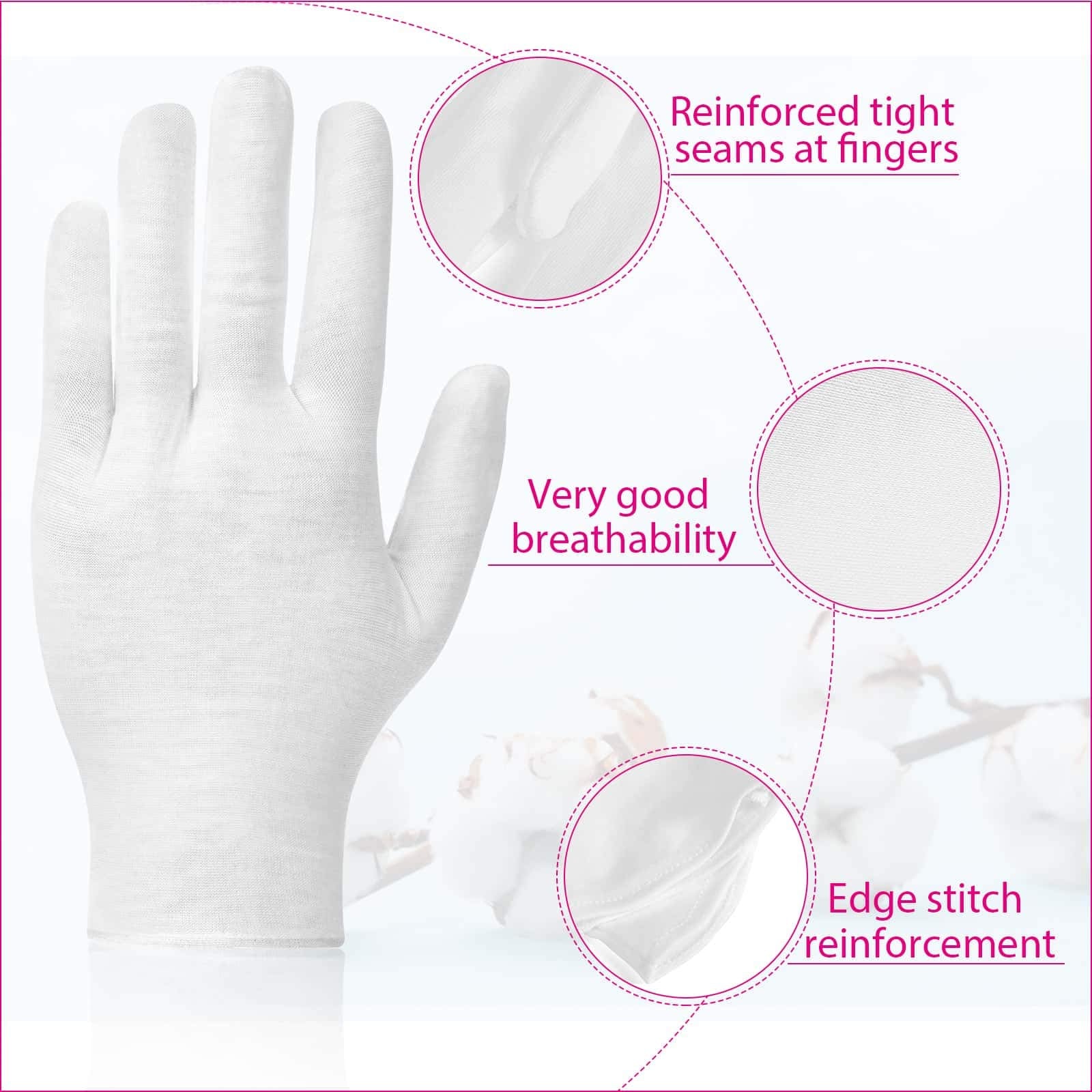 Guantes Paxcoo lavables y reutilizables, aptos para múltiples usos.