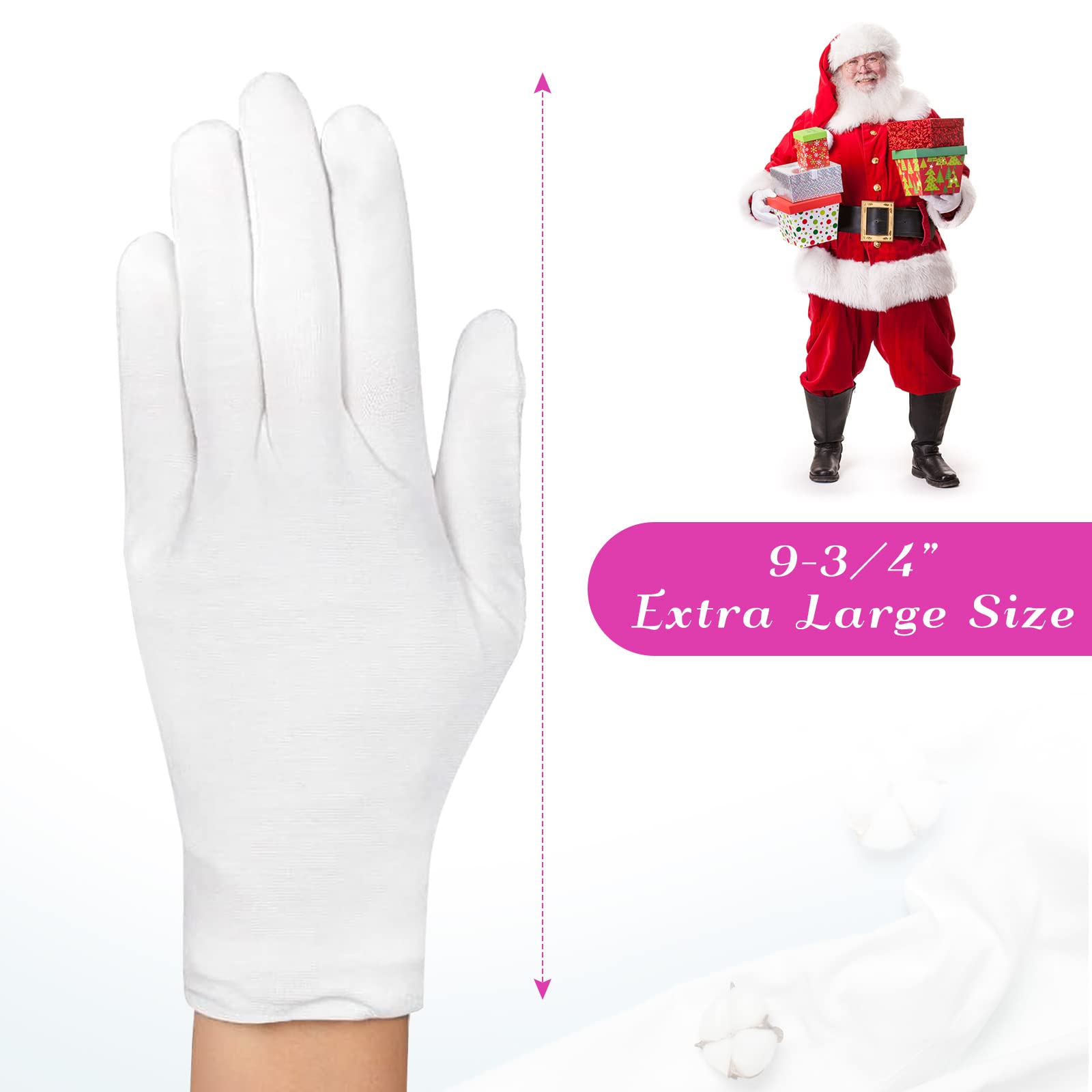 Paxcoo guantes de algodón XL para inspección de joyas con comodidad