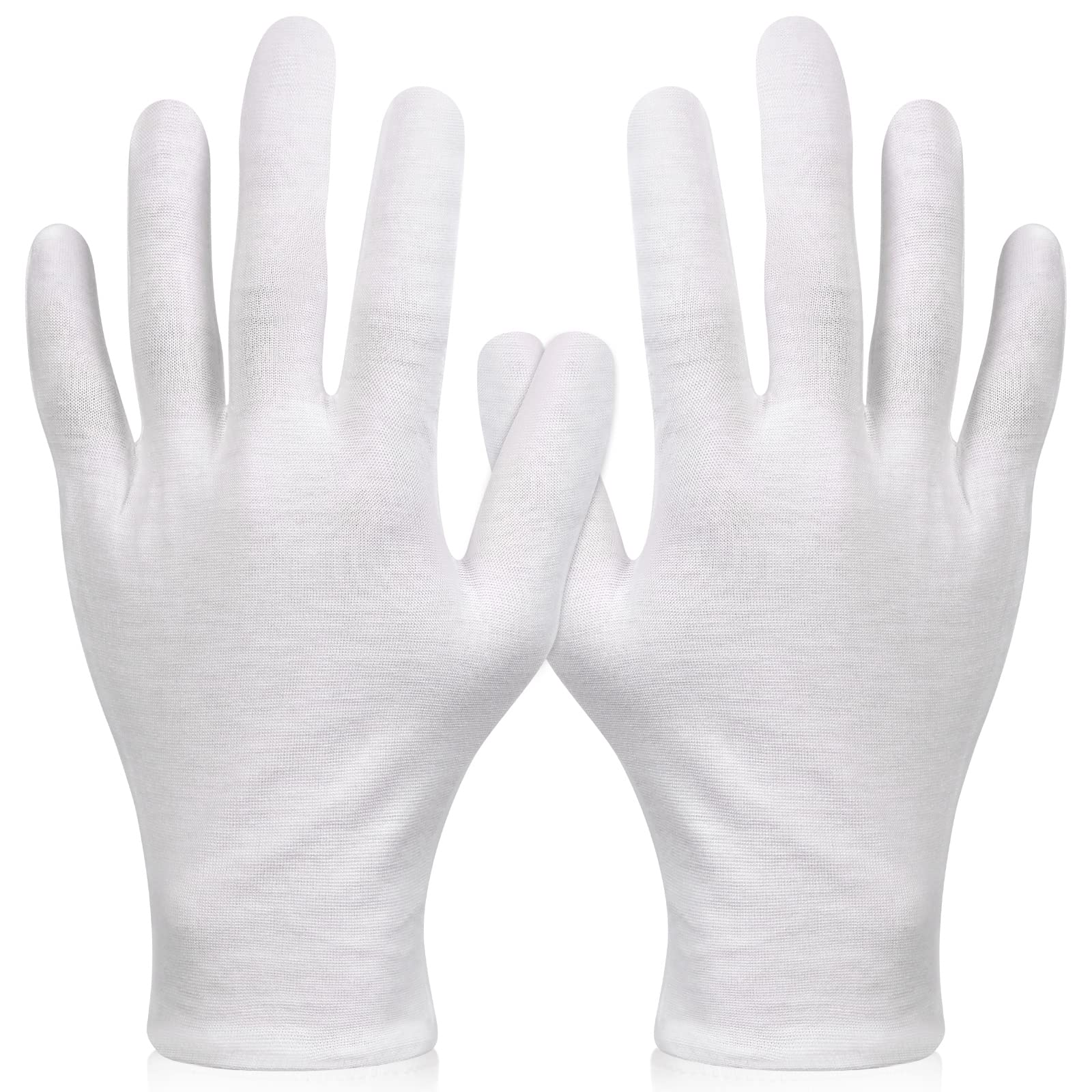 Paxcoo XL white cotton gloves pack ready for nighttime moisturizing.