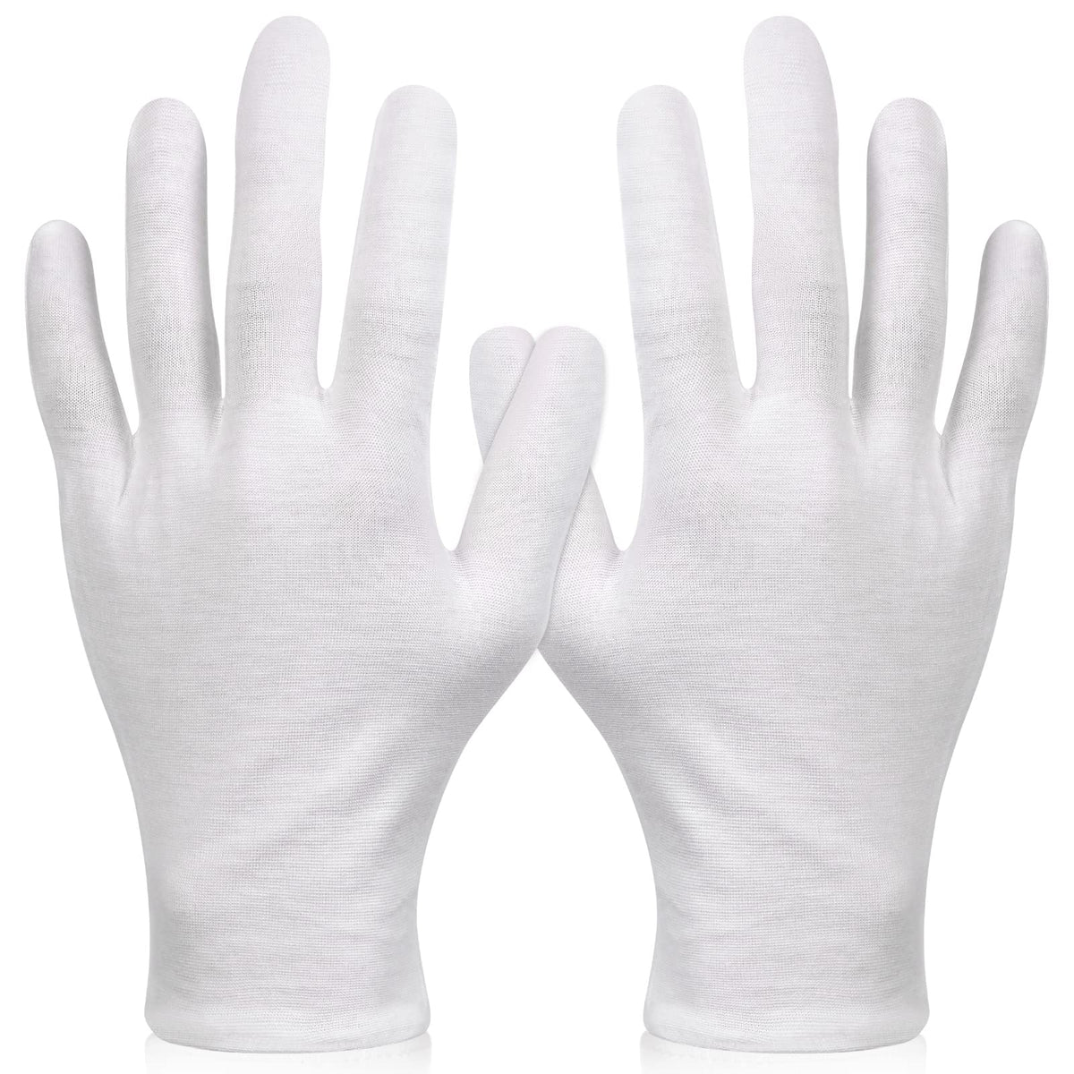 Paxcoo XL white cotton gloves pack ready for nighttime moisturizing.