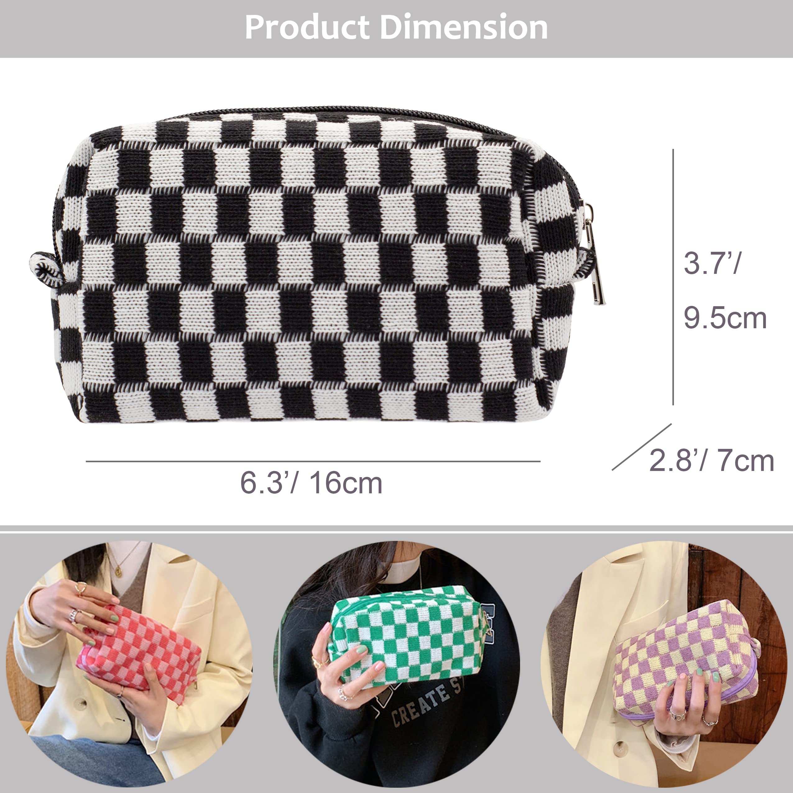 PAZIMIIK tiny cosmetic case fits travel essentials like brushes and lipstick.