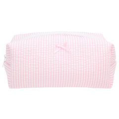 PAZIMIIK cozy-makeup-bag stripe pink for organized travel and quick access.