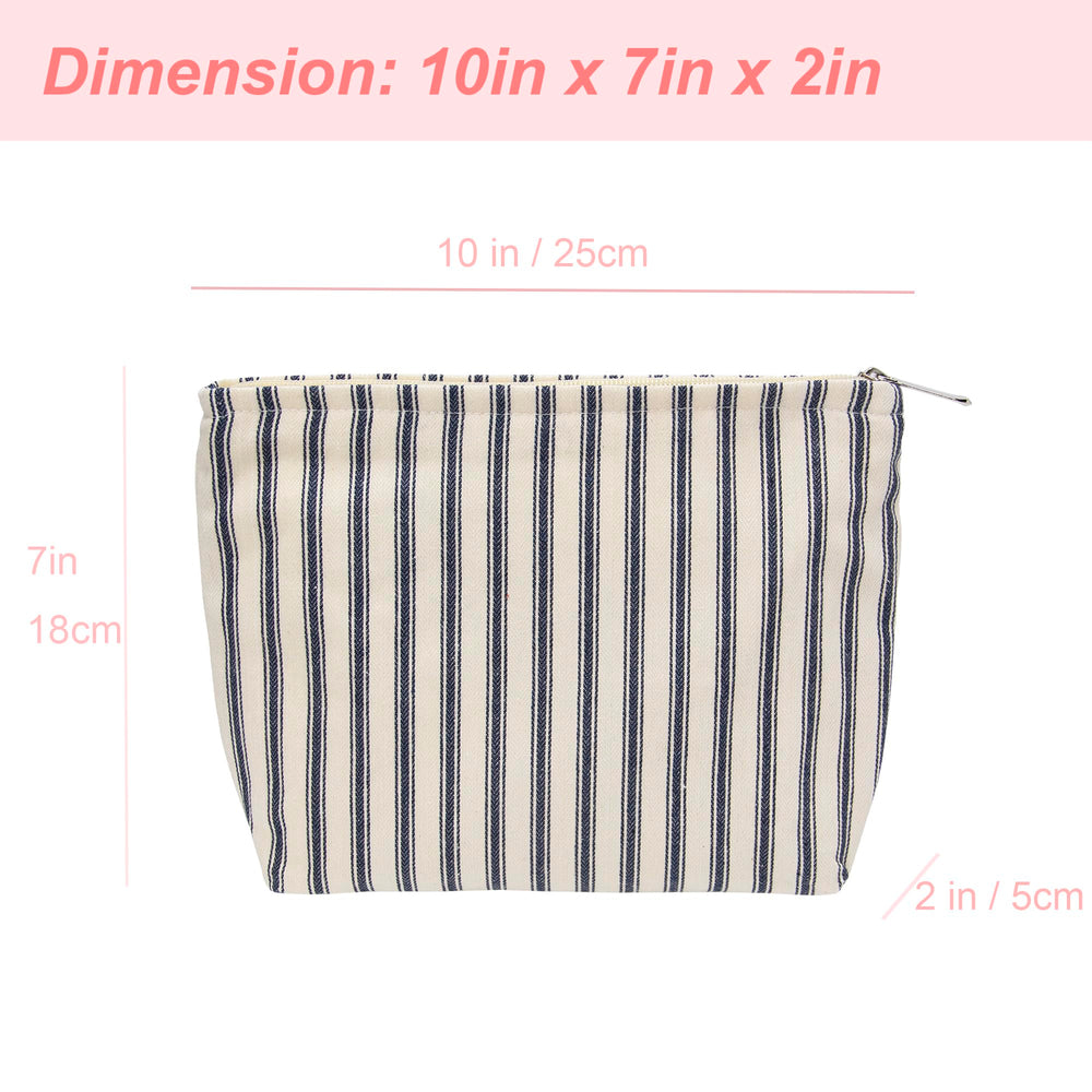 PAZIMIIK makeup bag canvas lining protects delicate items