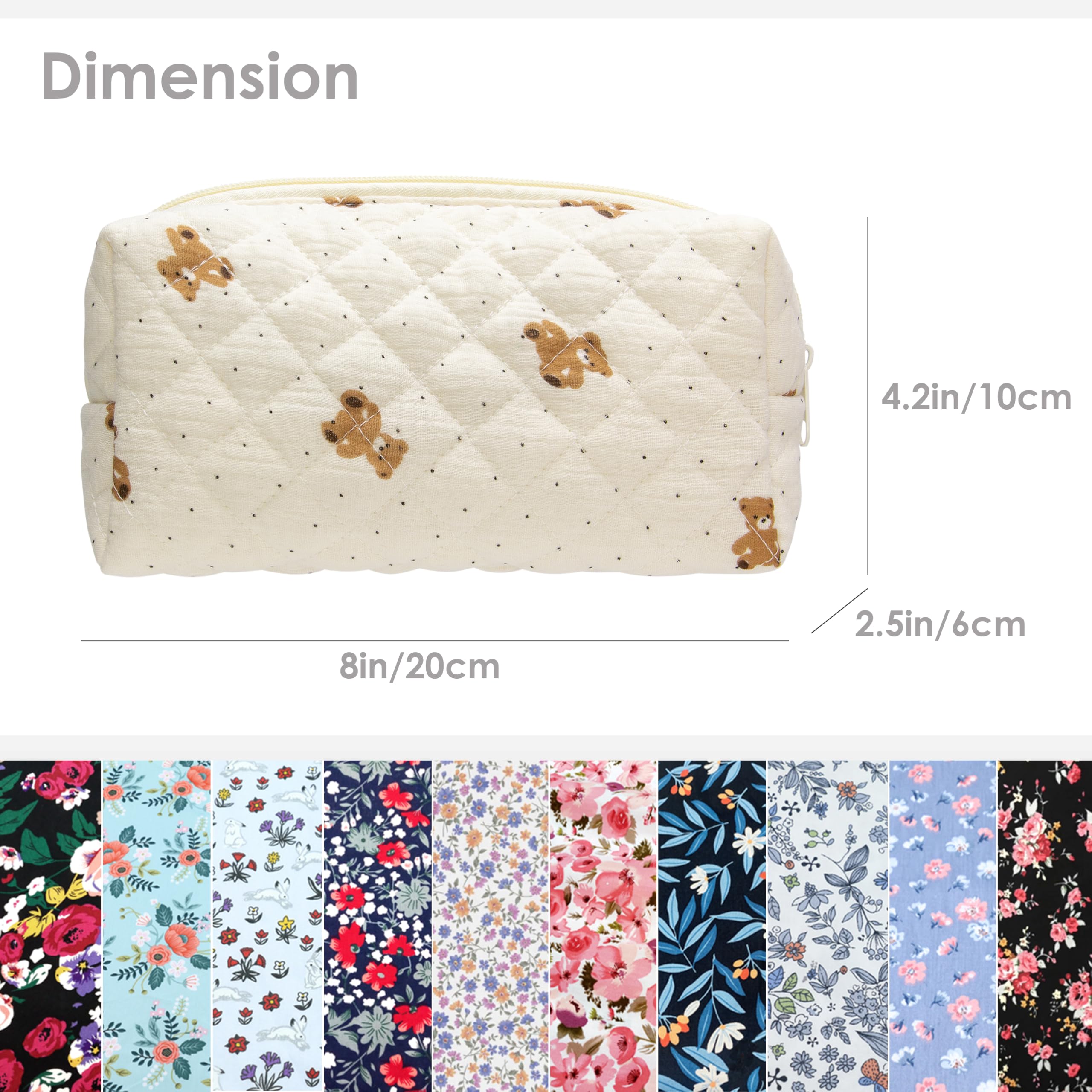 PAZIMIIK versatile bag, stores skincare, hair accessories, or stationery.