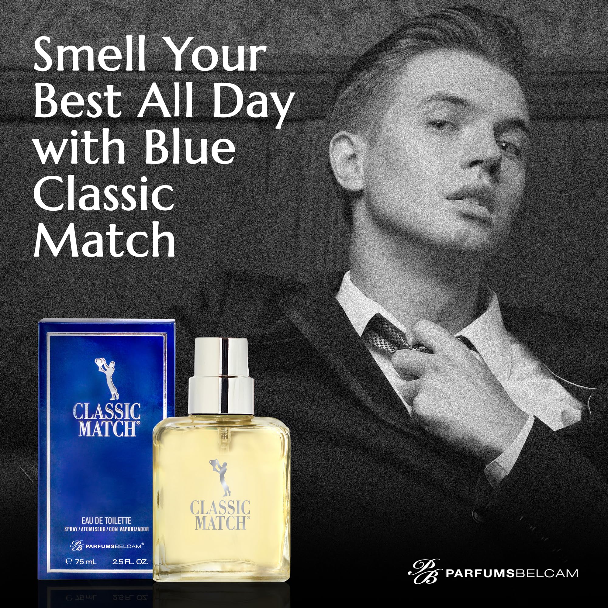 PB ParfumsBelcam Blue Classic Match note-moss closeup adds earthy depth for confidence.