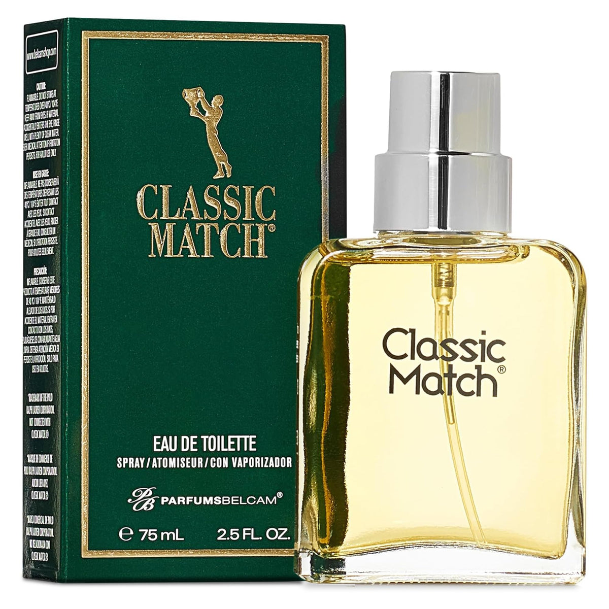 PB ParfumsBelcam Classic Match Green bottle front with fresh bergamot notes