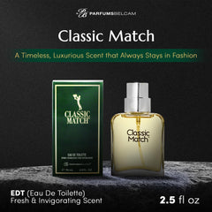PB ParfumsBelcam Classic Match Green bottle top showing sleek design for daily wear