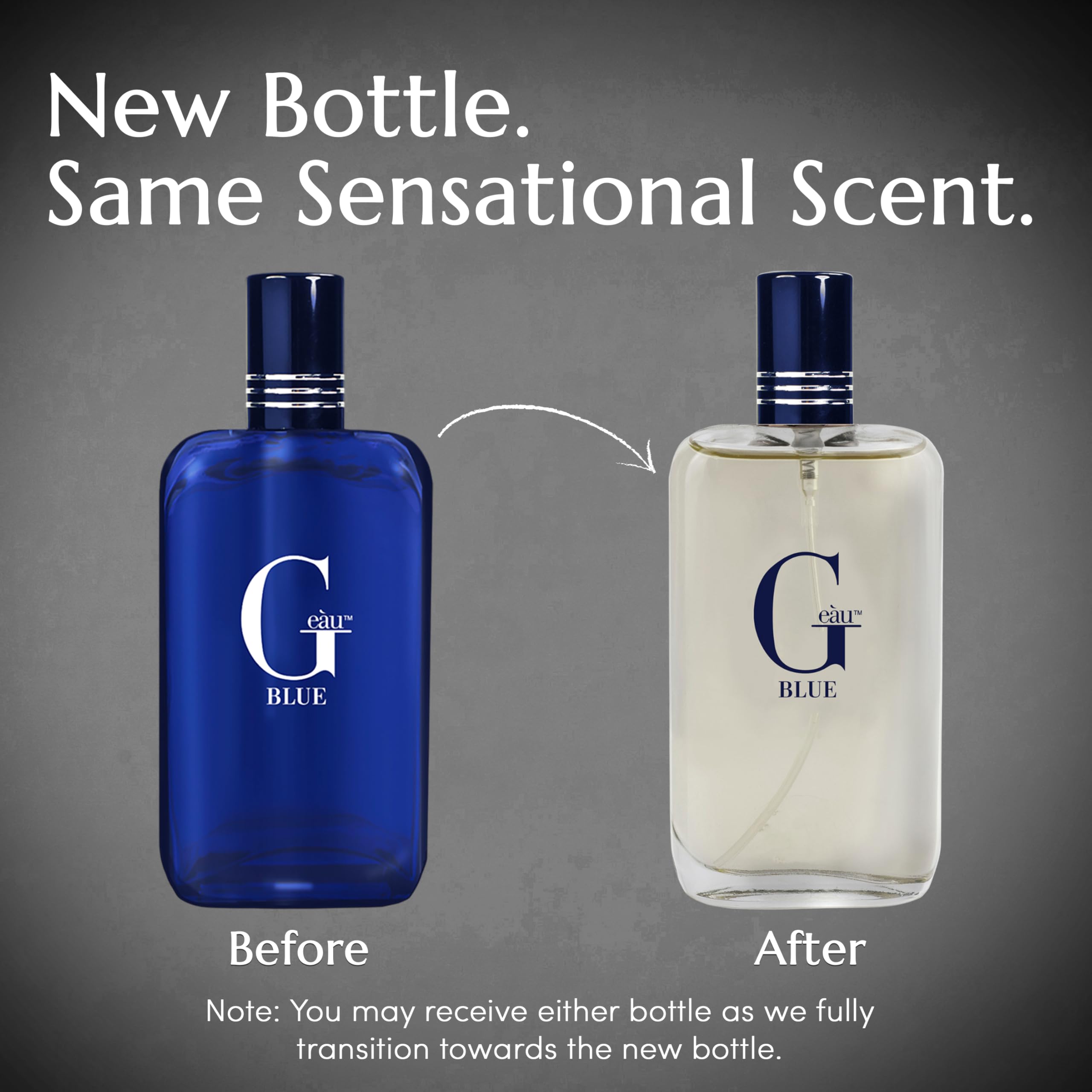 PB ParfumsBelcam G Eau Blue travel-friendly bottle design for portability.