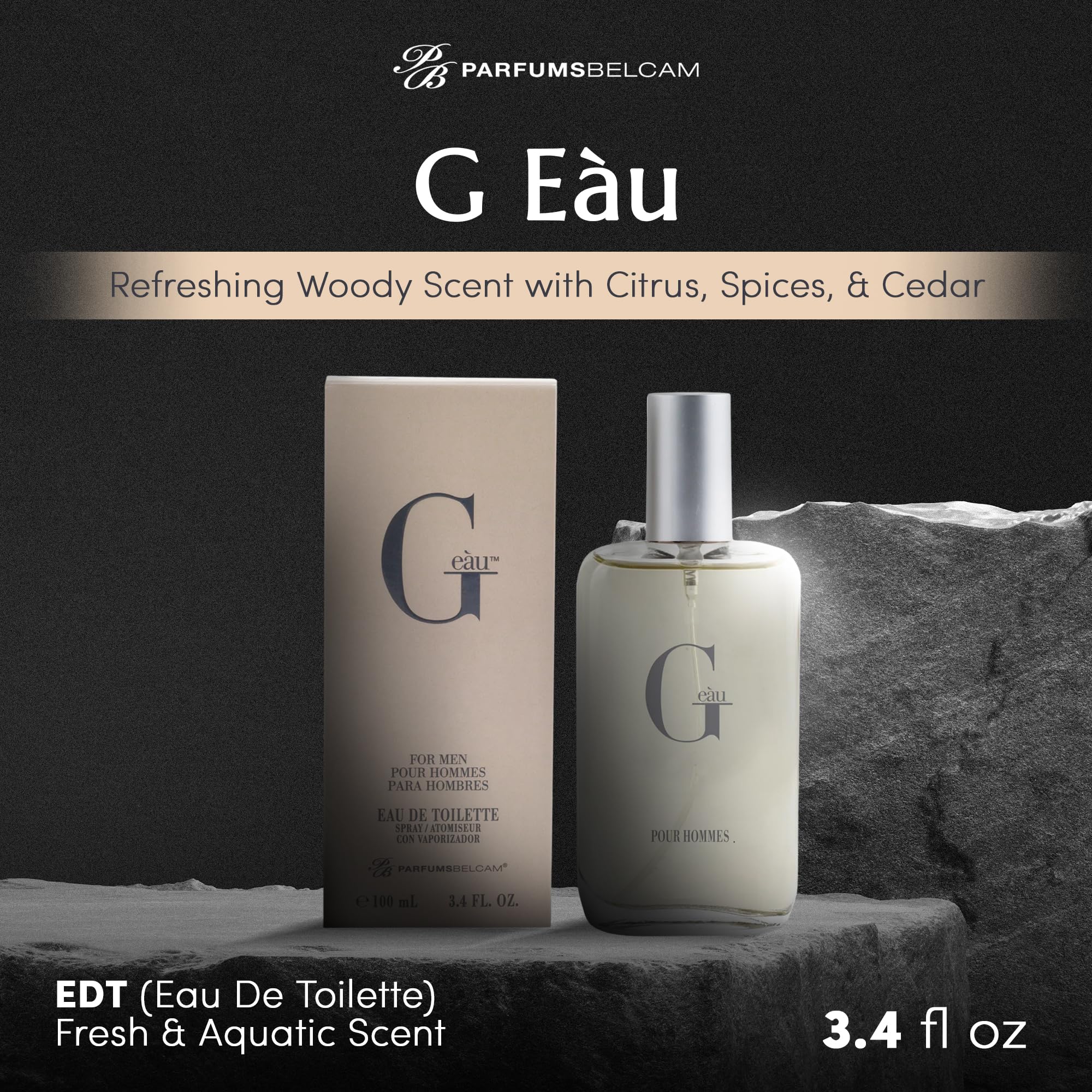 PB ParfumsBelcam G eau spray for effortless daily wear and quick refresh