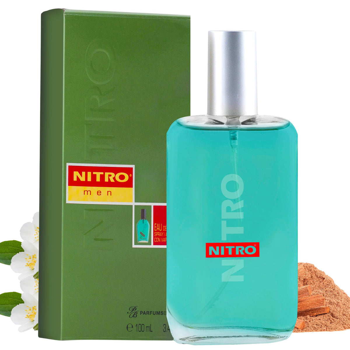 PB ParfumsBelcam Nitro edt bottle, bold scent and long-lasting presence