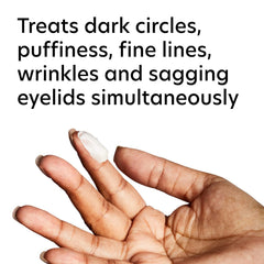 PCA SKIN Ideal Complex Revitalizing Eye Gel applied under eye to reduce puffiness